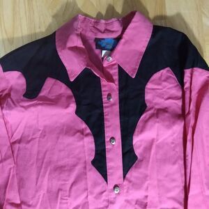 Vintage Sante Fe Lady Western Button Down Shirt